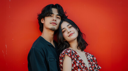 カップルのイメージ - image of Young Couple - No1-8 Generative AI