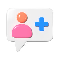 Follow 3D Illustration Icon