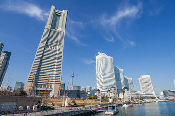 みなとみらいの運河の風景