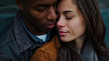 A couple embracing their love serving as a source of strength and support as they navigate the challenges of political perseion together.