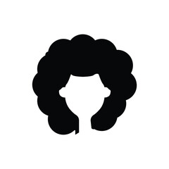 Afro icon design template isolated illustration