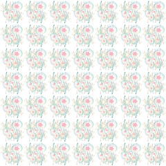 seamless pattern with flowers