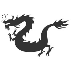 Obraz premium Dragon Silhouette