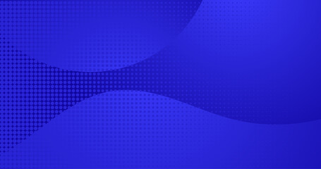 Naklejka premium abstract elegant blue background with wave and halftone