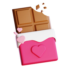 Chocolate Bar 3d illustration