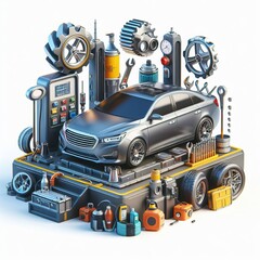 car service illustration