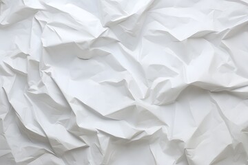 Obraz premium White crumpled paper