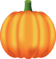 halloween pumpkin isolated on white