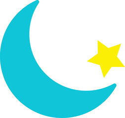 crescent moon and stars © AMN