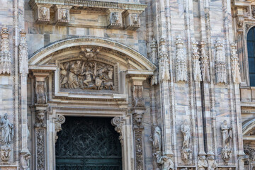Parte del Duomo di Milano, Italia