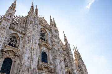Fototapeta premium Vista del Duomo di Milano, Italia