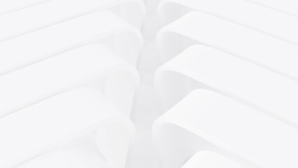 Abstract White Architecture Minimal Futuristic Background