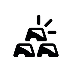 bullion icon vector illustration