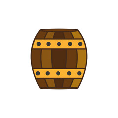 Wooden barrel icon, Saint patrick's day related 