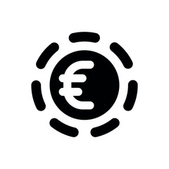 euro currency icon vector illustration