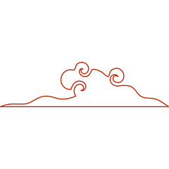 Chinese Cloud Line Element