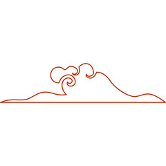 Chinese Cloud Line Element