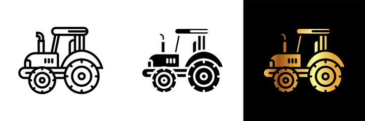 The Tractor Icon represents the mechanical force driving modern agriculture, symbolizing efficiency, power, and the technological backbone of farming. 
