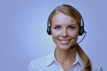 portrait of a smiling customer service representative