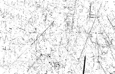 Grunge black and white seamless pattern. Monochrome abstract texture. Background of cracks, scuffs, chips, stains, ink spots, lines. Dark design background surface. Gray printing element