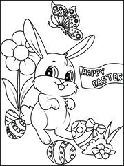 easter coloring page for kids