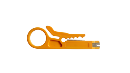 Lan cutter for CAT cable and Ethernet cable isolated on transparent background