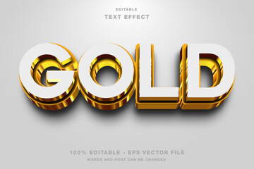 Gold 3D Editable Text Effect