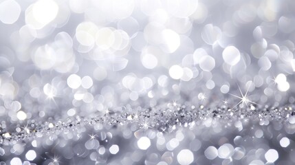 silver and diamond Abstract of Bright and sparkling bokeh background