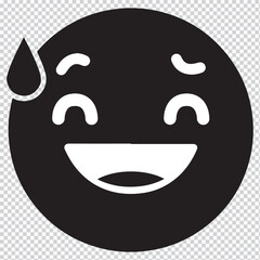 Obraz premium Smile icon vector. Happy smiley face icon. smile emoticon icon for apps and websites.