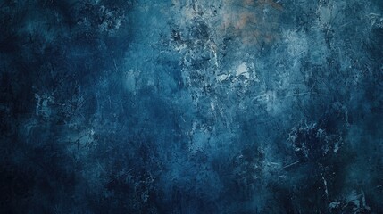 Fototapeta premium dark blue grunge wall texture background