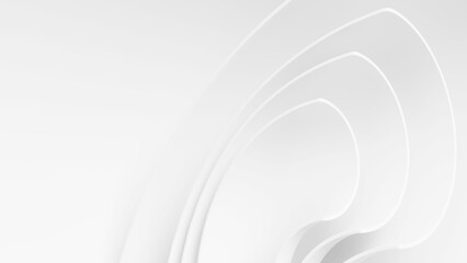 Abstract White Architecture Minimal Futuristic Background