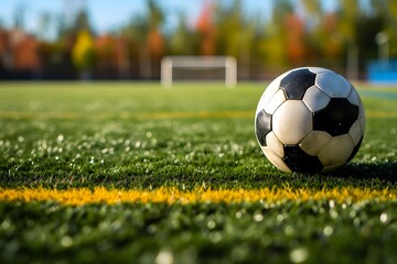 Obraz premium ball on the football field