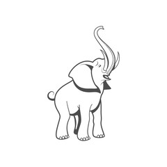 elephant logo design graphic template