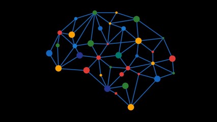 Mind works vector Animation with transparent background 