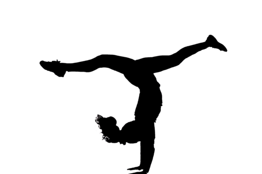 Back Walk Over Silhouette