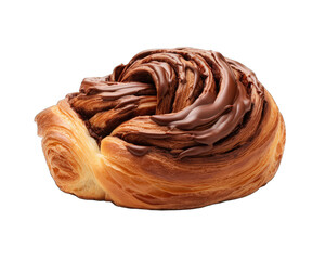 Fototapeta premium Bakery Chocolate Twist isolated transparent background 