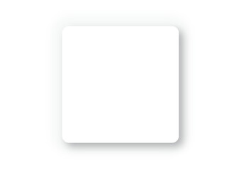 四角形の白い影のついたカードを含む図形の抽象的な背景。図形のレイアウトパターン。
