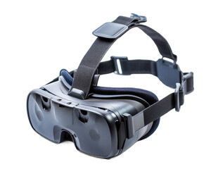 Black Diver Glasses for eye safety isolated on white background.