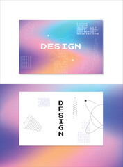 Abstract background, gradient cover layout, creative template design