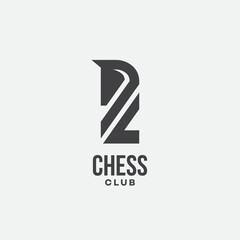 Chess knight logo - obrazy, fototapety, plakaty