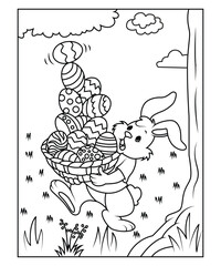 easter coloring page for kids