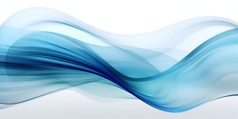 Abstract background with blue dynamic line wave 