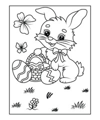 easter coloring page for kids