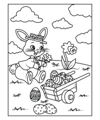easter coloring page for kids