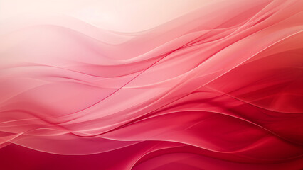 Crimson Currents: A Red and Pink Abstract Wave