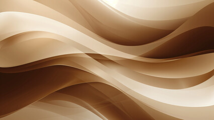 Cocoa Currents: A Light Brown and Choco Brown Abstract Wave
