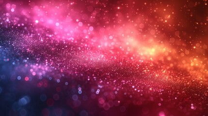 Obraz premium Abstract background with bokeh defocused lights and stars. illustration. - Generative AI