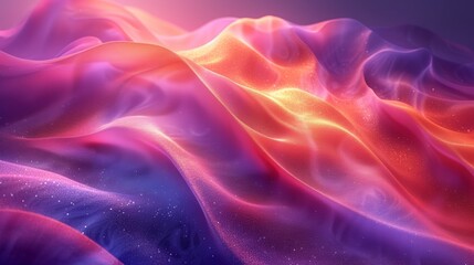 Fototapeta premium Abstract wavy background. 3d rendering, 3d illustration. - Generative AI