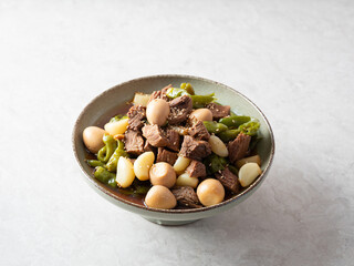 jangjorim, beef boiled down in soy sauce