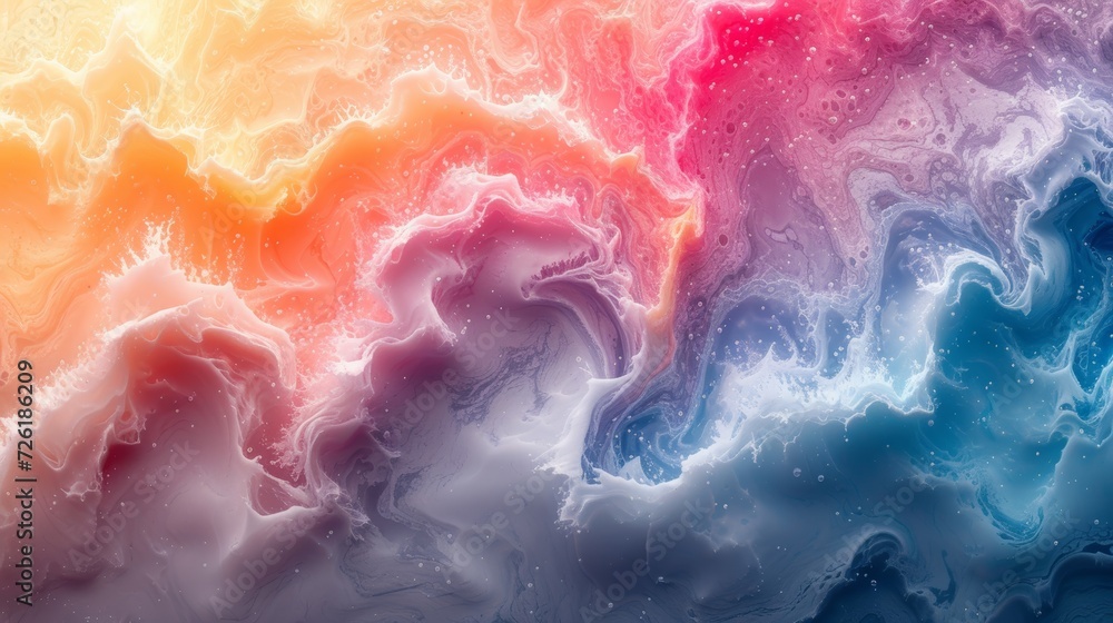 Poster abstract background. colorful marble texture. digital art. 3d rendering. - generative ai